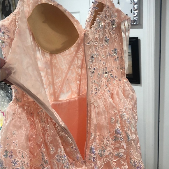 Jovani Light Peach  gown size 20 - Picture 8 of 8